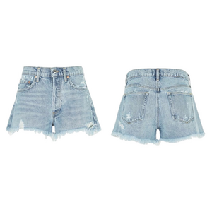 🎻AGOLDE Los Angeles Premium Distressed Denim Shorts size 27 GUC